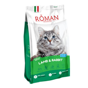 غذای خشک گربه بالغ رومن مدل بره و خرگوش Roman وزن 1.5 کیلوگرم