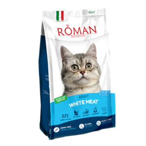 غذای خشک گربه بالغ رومن مدل گوشت سفید Roman وزن 1.5 کیلوگرم